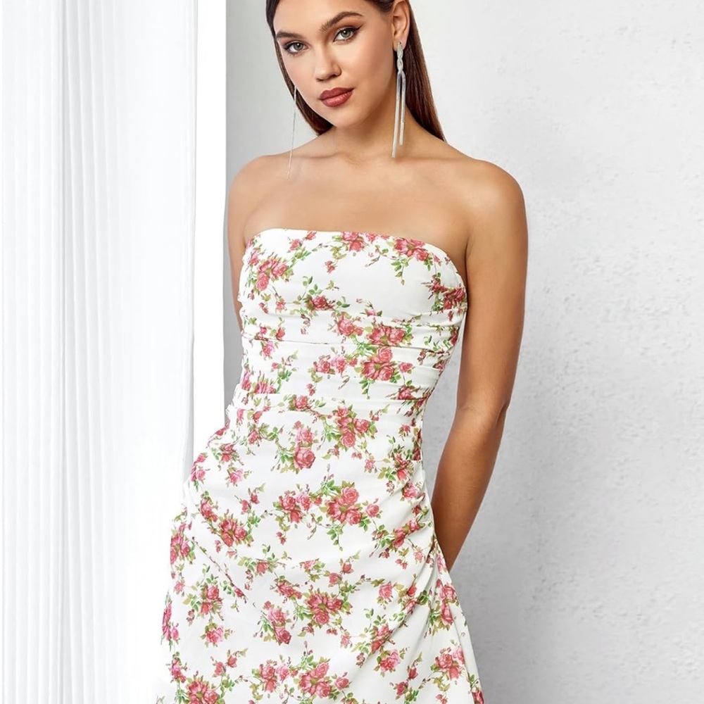 Spring Strapless Dress
